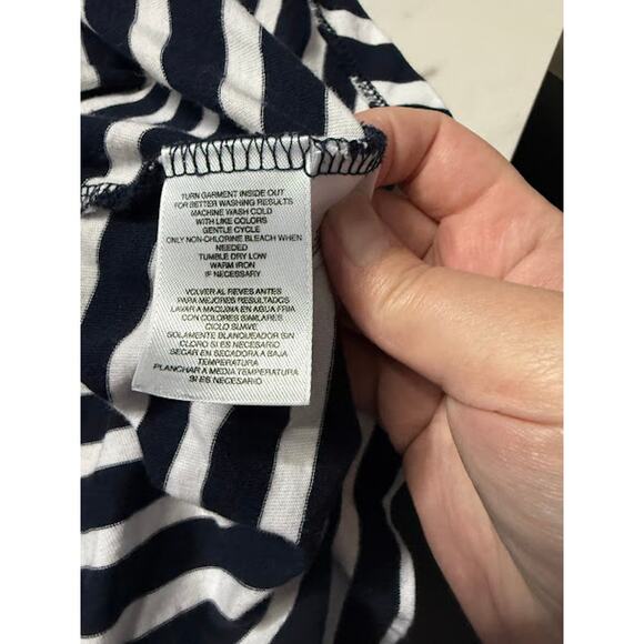 Jones New York T-Shirt Women's Size 1X Striped Basic Staple Capsule Wardrobe - Picture 6 of 7